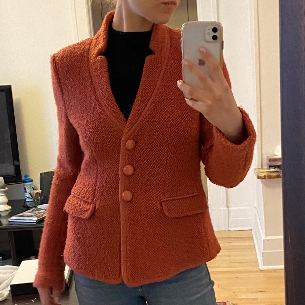 ARMANI colezioni pink teddy blazer